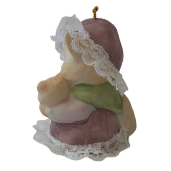 Caring Critters Chimer Ornament Bisque Porcelain Christmas Bell Mom Kitty Kitten - Picture 8 of 16